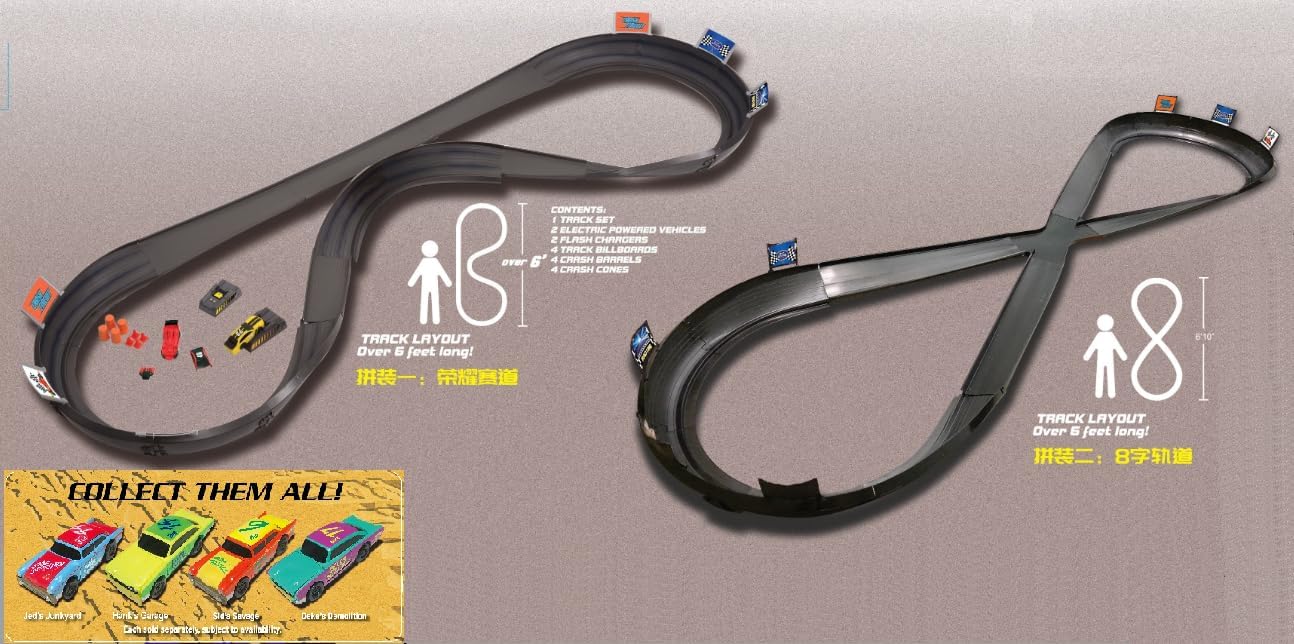 VATOS Crash Track car Toys