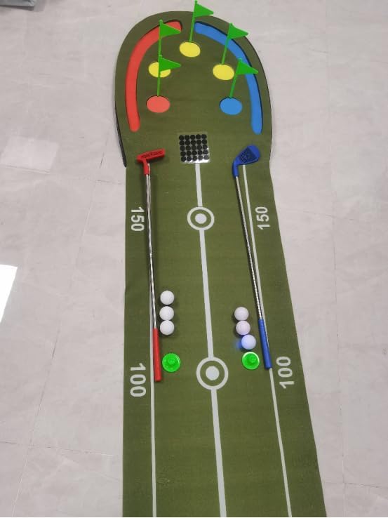 VATOS Indoor Golf Putting Mat, Practice Green with Light, Training Aid for Kids Adults