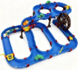 Double-decker monorail waterwheel