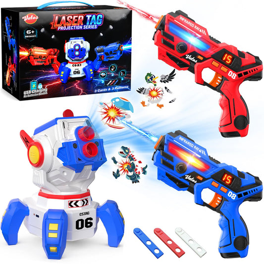 Rechargeable Projection Laser Tag Set (2 Laser Guns + 1 Projection)