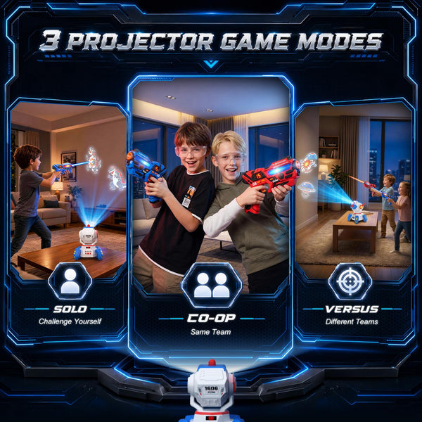 Rechargeable Projection Laser Tag Set (2 Laser Guns + 1 Projection)