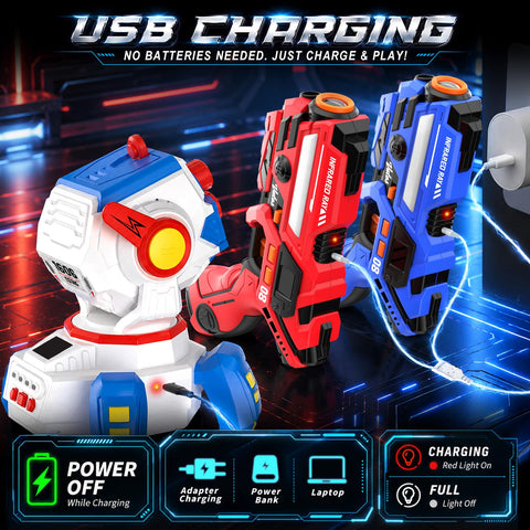 Rechargeable Projection Laser Tag Set (2 Laser Guns + 1 Projection)