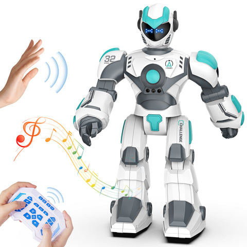 RC Robot with Music Dance, Programmable Remote Control, Gesture Sensing & Voice Control Smart Robot