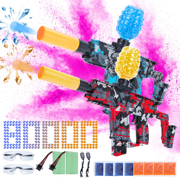 Auto Gel Ball Blaster Water Guns Toys, 80000+ Beads Electric Splatter with Goggles