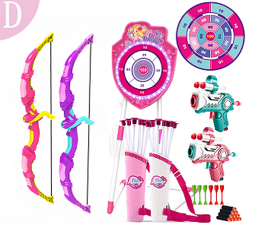 Pack Bow and Arrow Toy for 5 6 7 8 9 10 11 Year Old Girls