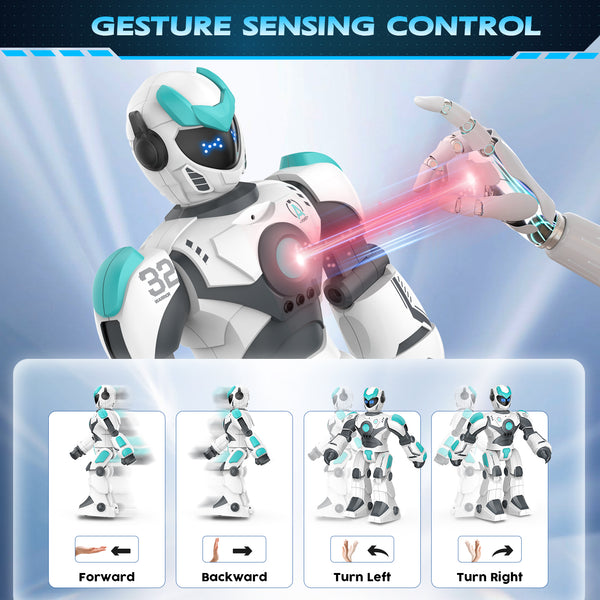 RC Robot with Music Dance, Programmable Remote Control, Gesture Sensing & Voice Control Smart Robot