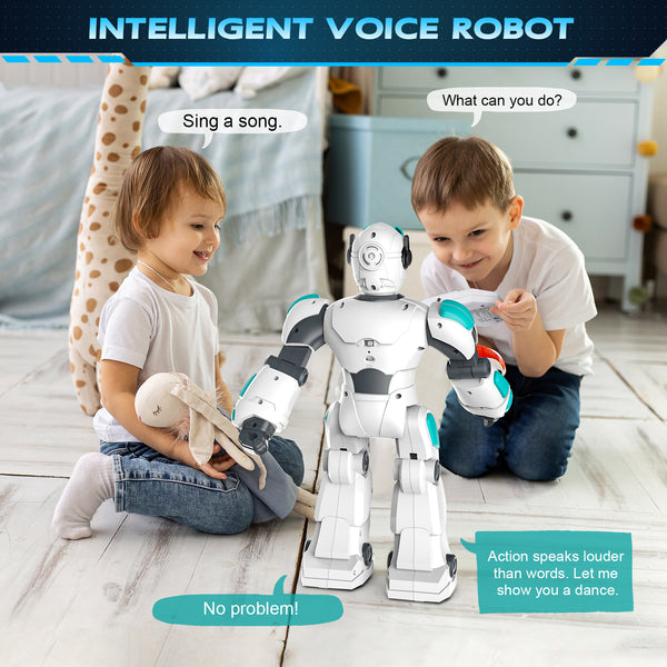 RC Robot with Music Dance, Programmable Remote Control, Gesture Sensing & Voice Control Smart Robot
