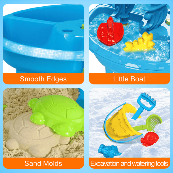 3 in 1 Sand Water Table Toys for Toddlers Baby Toys 30 PCS Sensory Table