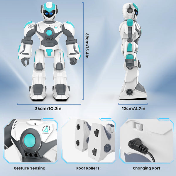 RC Robot with Music Dance, Programmable Remote Control, Gesture Sensing & Voice Control Smart Robot