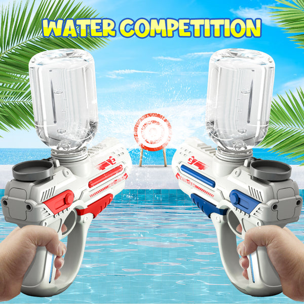 Water Pistol Guns 2 Packs, Automatic Fastfill Squirt Gun Blaster Up to 26FT