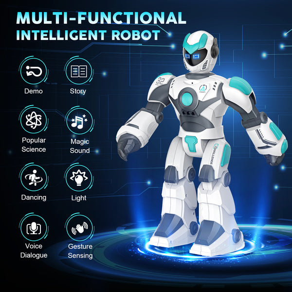 RC Robot with Music Dance, Programmable Remote Control, Gesture Sensing & Voice Control Smart Robot