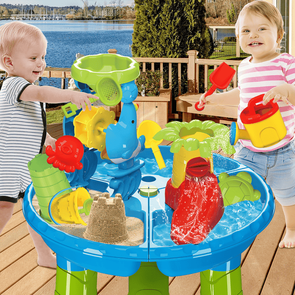 3 in 1 Sand Water Table Toys for Toddlers Baby Toys 30 PCS Sensory Table