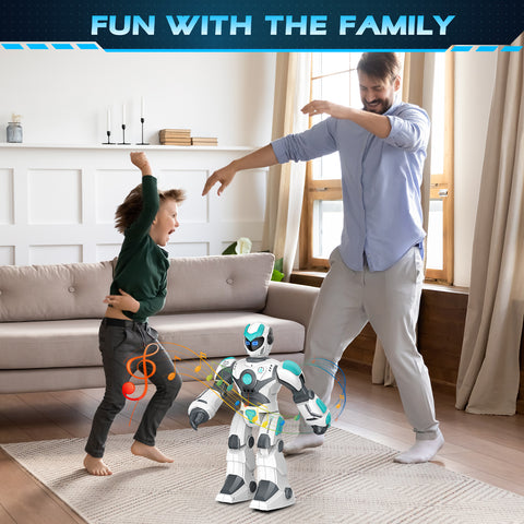 RC Robot with Music Dance, Programmable Remote Control, Gesture Sensing & Voice Control Smart Robot