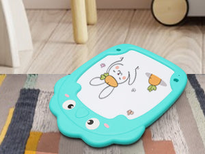 Double Sided Art Easel for Toddlers, Height Adjustable, Learning Easel Magnetic Dry Erase Whiteboard Chalkboard