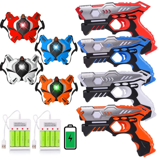 Rechargeable Infrared Laser Tag Guns With Vest
