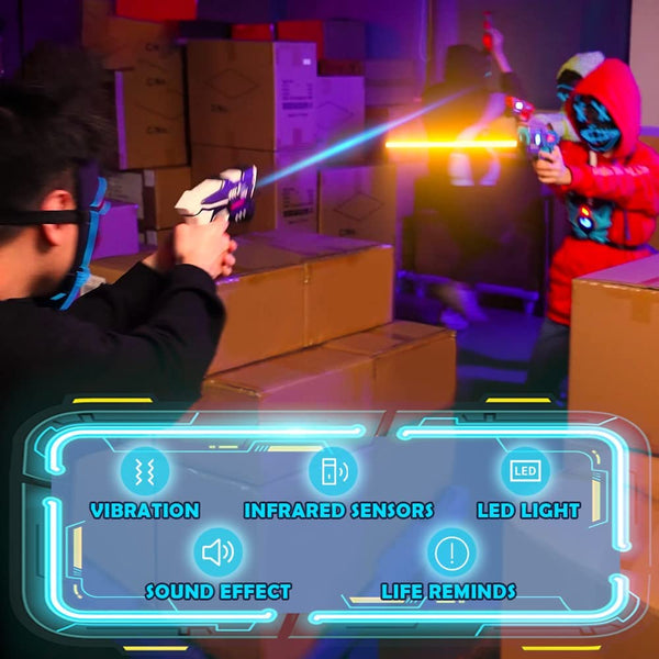 Rechargeable Laser Tag Guns - Included Rechargeable Battery & Charger | Toy Gifts for Kids Adults