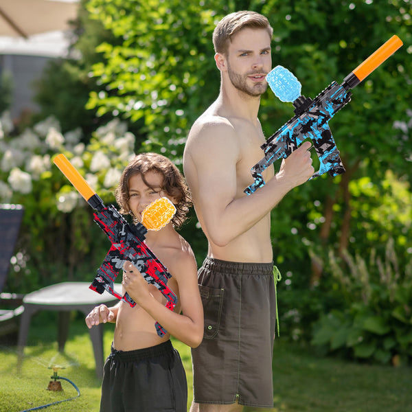 Auto Gel Ball Blaster Water Guns Toys, 80000+ Beads Electric Splatter with Goggles